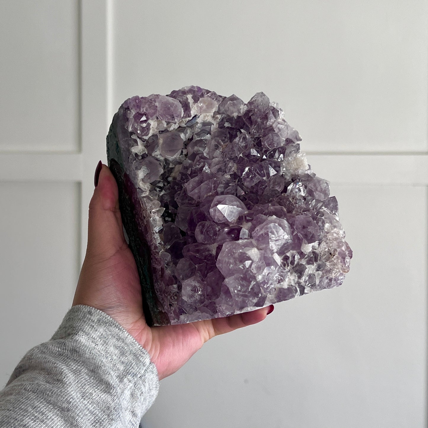Amethyst Crystal Bookends