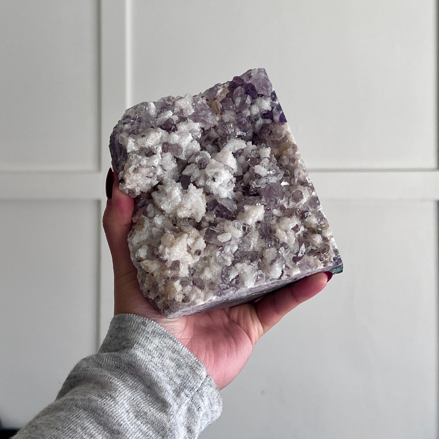 Amethyst Crystal Bookends
