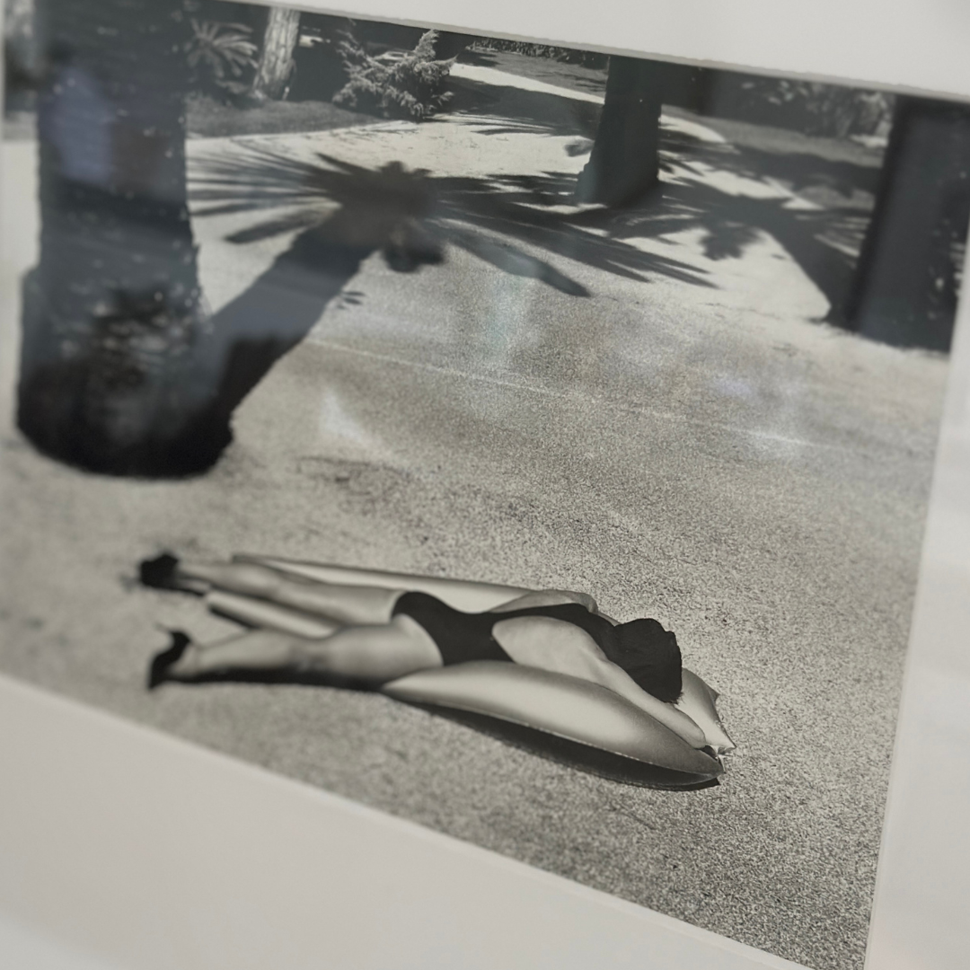 Antibes by Helmut Newton in Burl Photo Frame.
