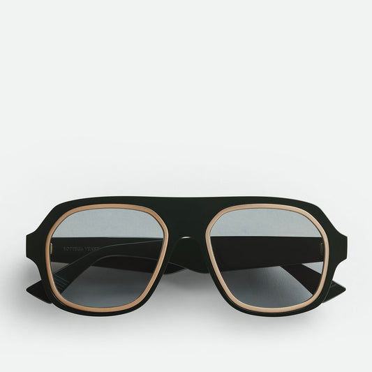 Bottega Veneta - Rim Aviator Sunglasses