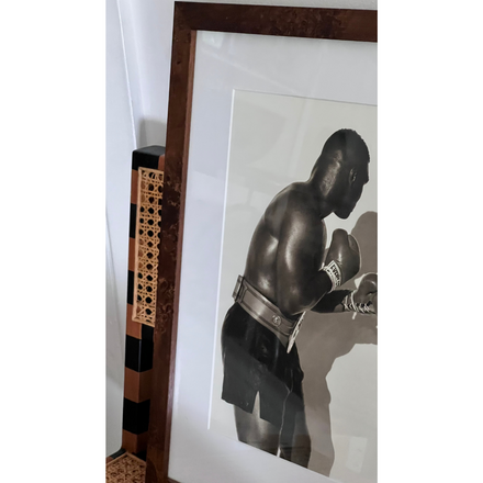 Iconic Mike Tyson by Herb Ritts in Burl Photo Frame.