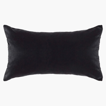 Etro Graphite Lumbar Velvet Cushion in Graphite.